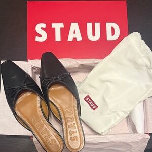 New STAUD Gina Mule Black